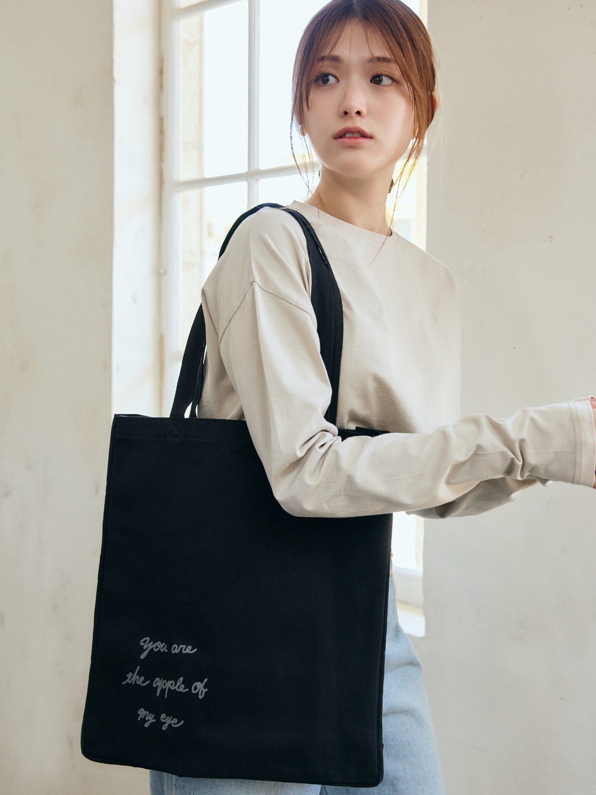 【直筆デザイン 】Apple Tote