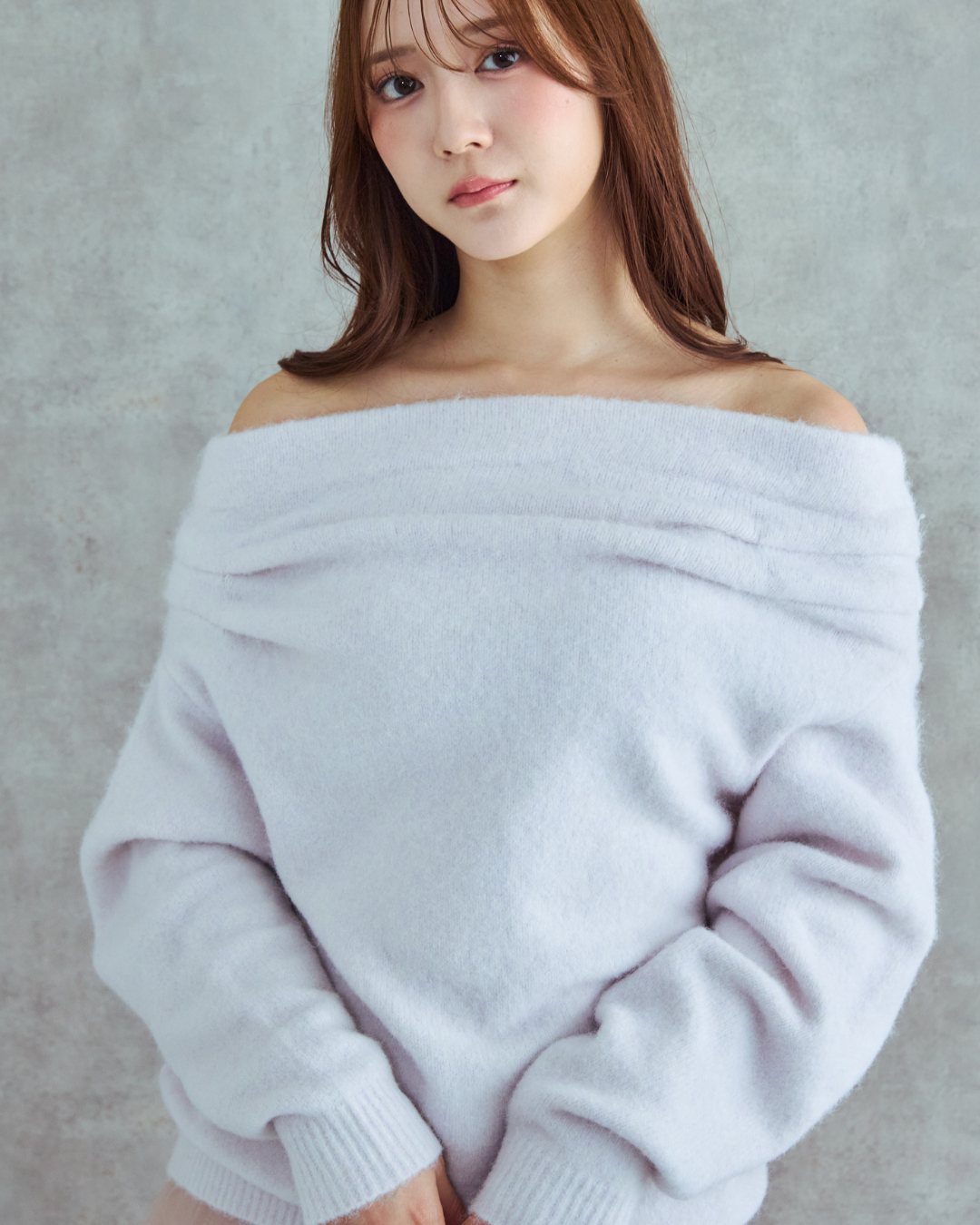 Asymmetry Drape Knit