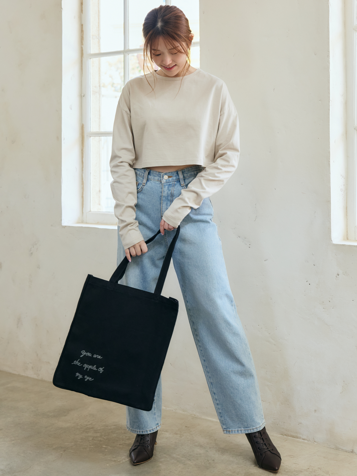 【直筆デザイン 】Apple Tote