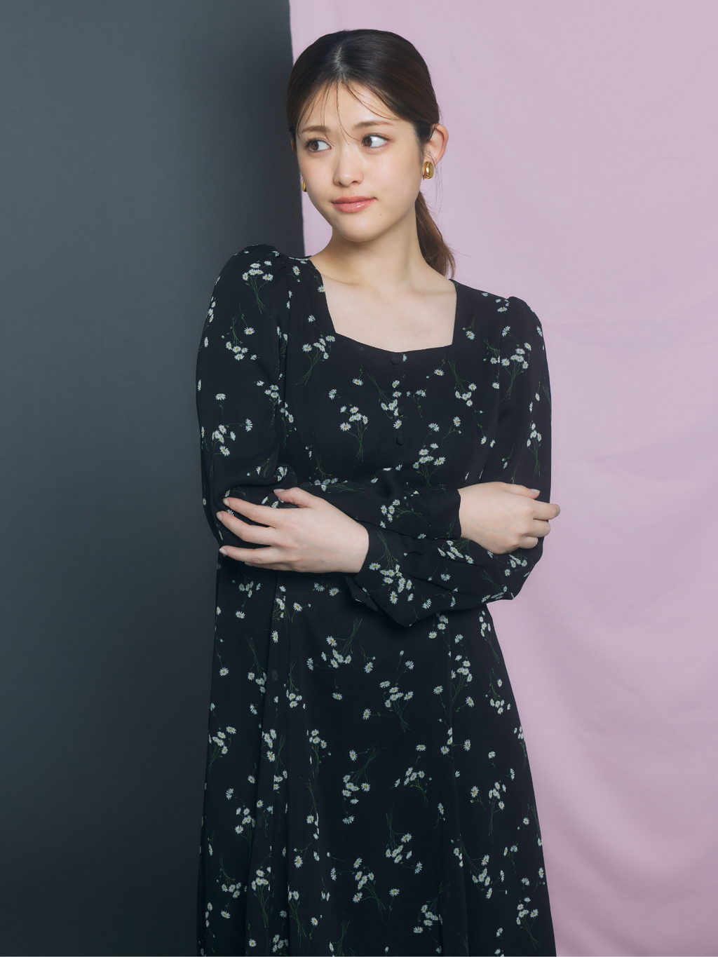 Daisy Sheer Chiffon Dress