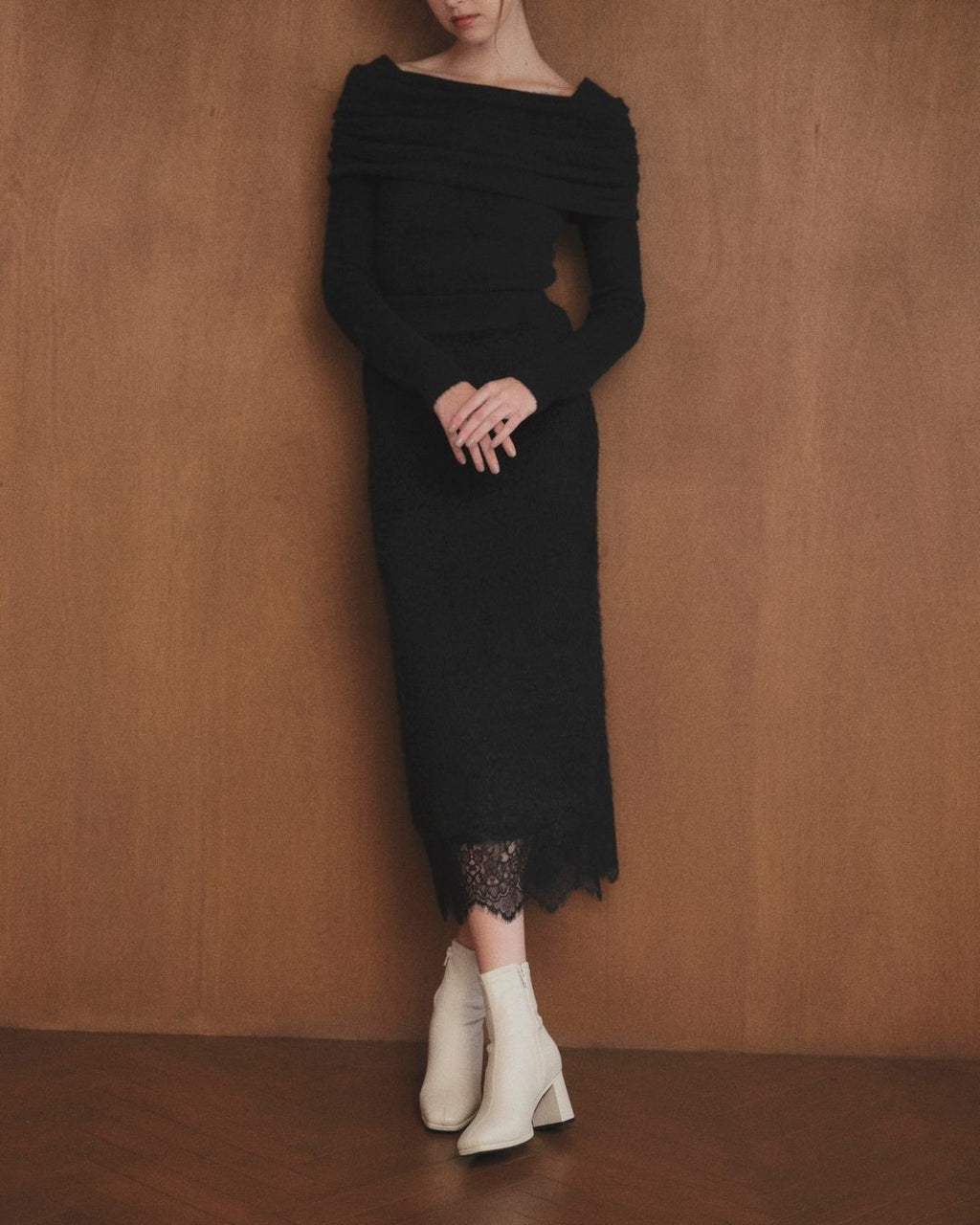 Off shoulder Knit Top