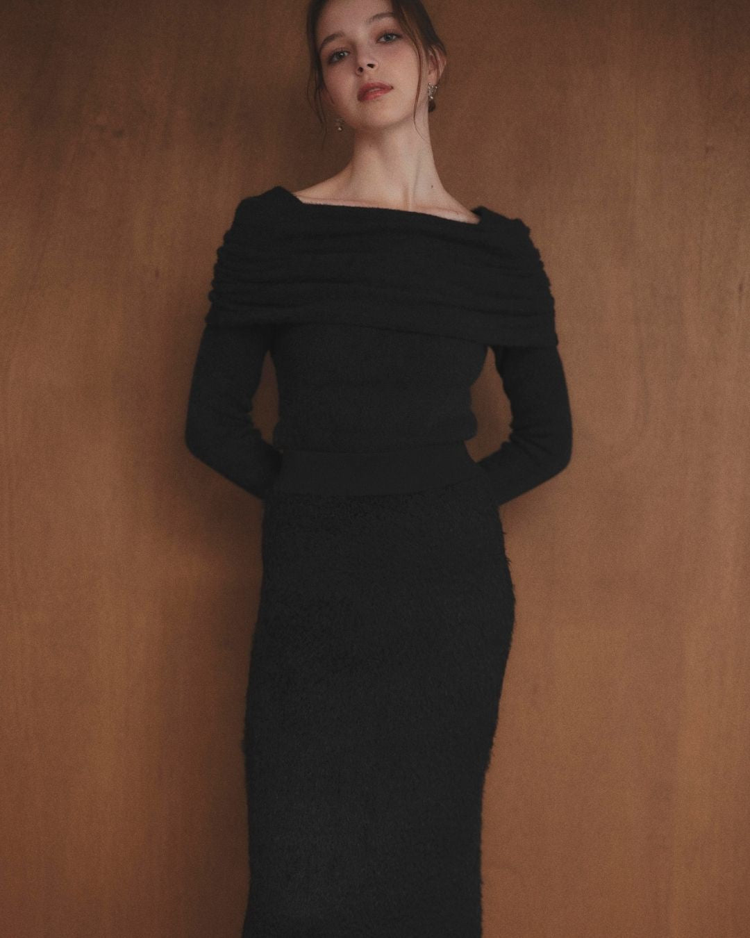 Off shoulder Knit Top