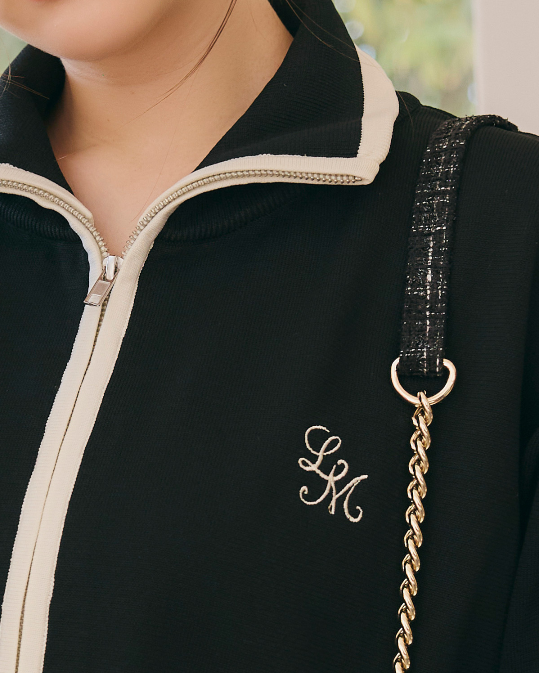 【Unisex】Bicolor Knit Cardigan