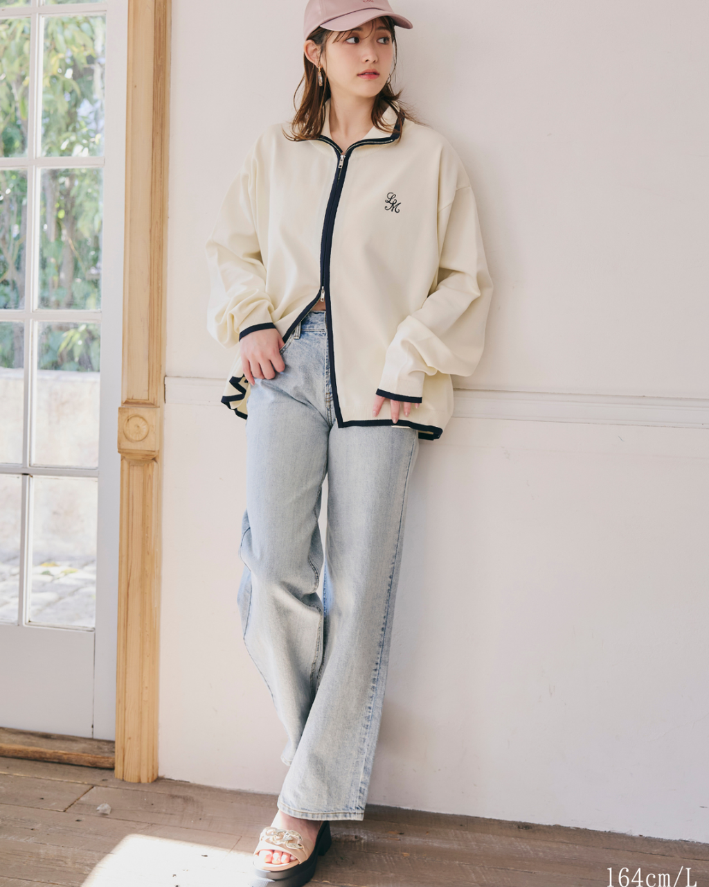 【Unisex】Bicolor Knit Cardigan