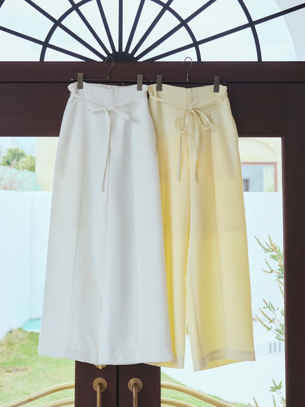 Summer Tweed Wide Pants