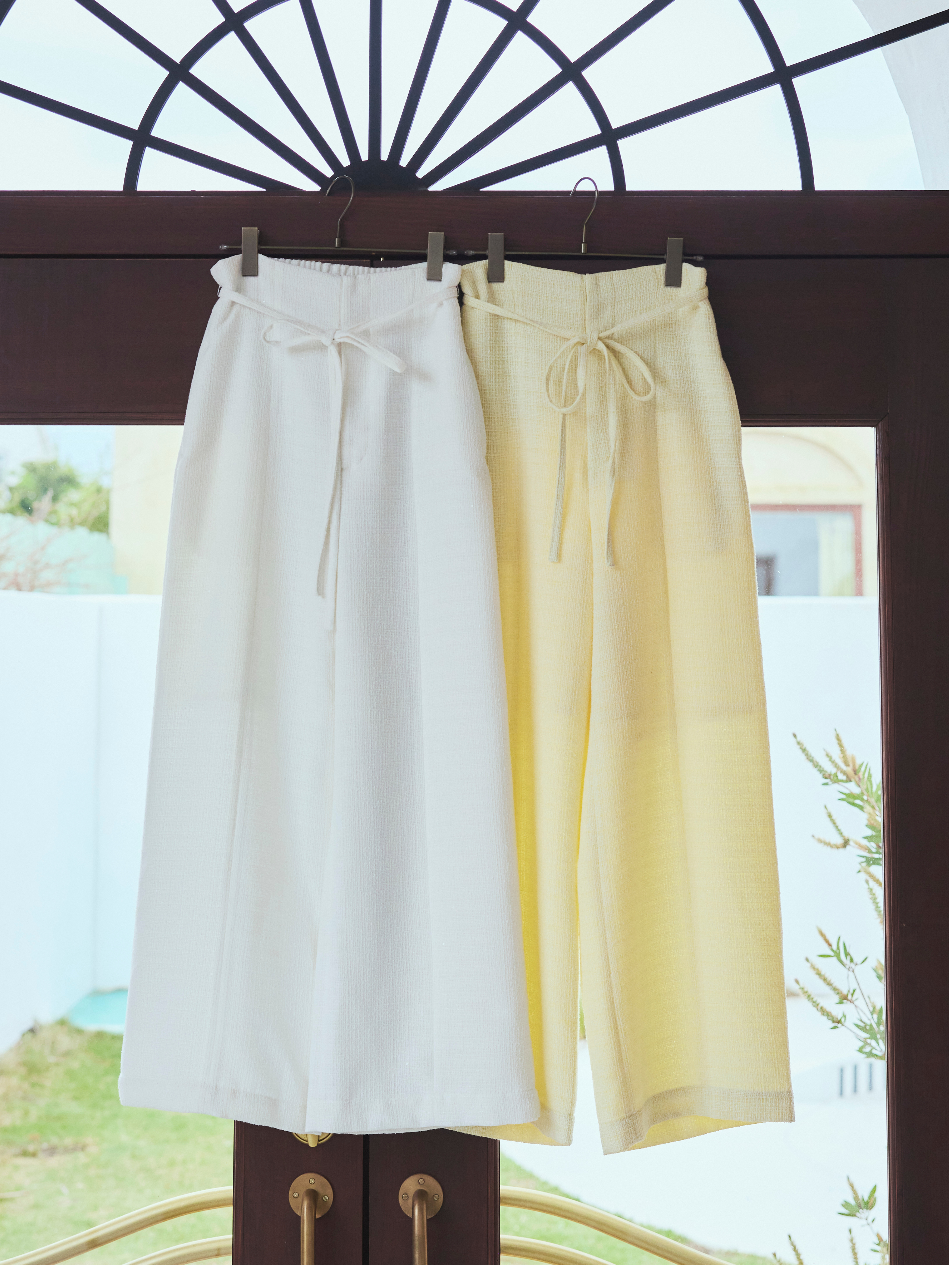 Summer Tweed Wide Pants