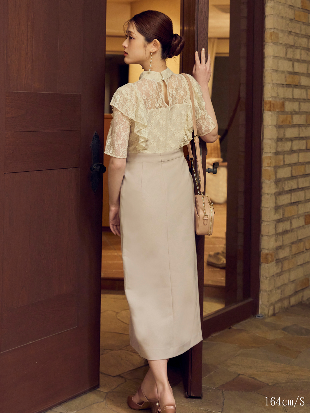 Lace Docking Slit Dress