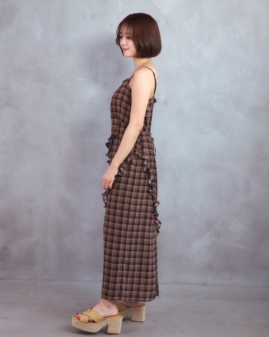 Frilled camisole dress