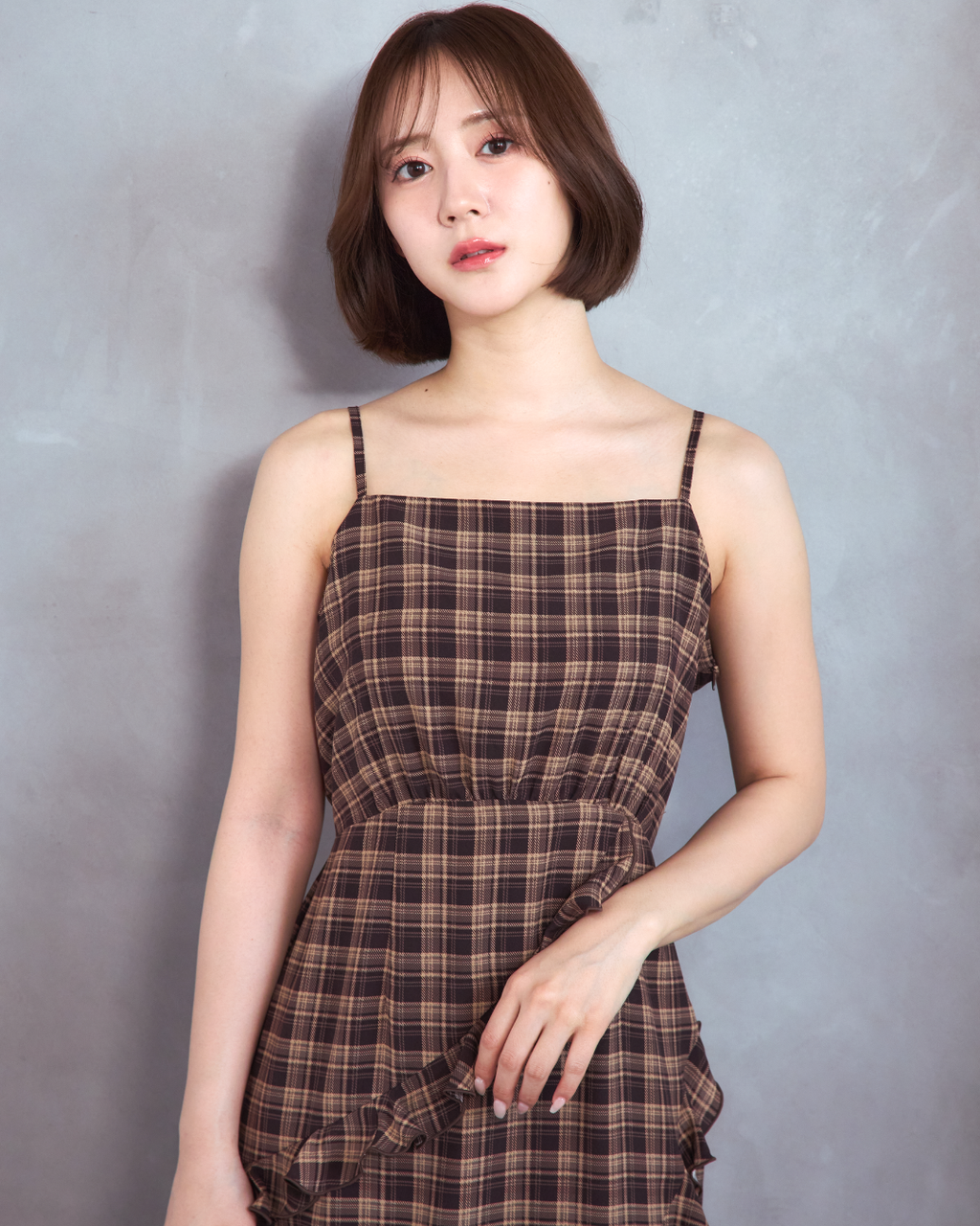 Frilled camisole dress