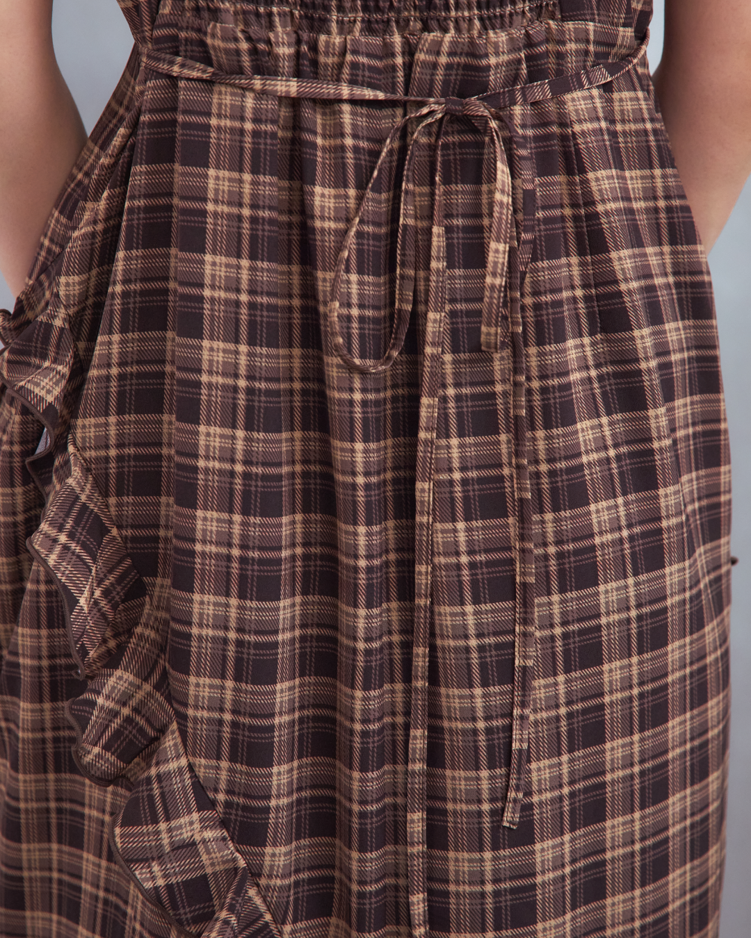 Frilled camisole dress