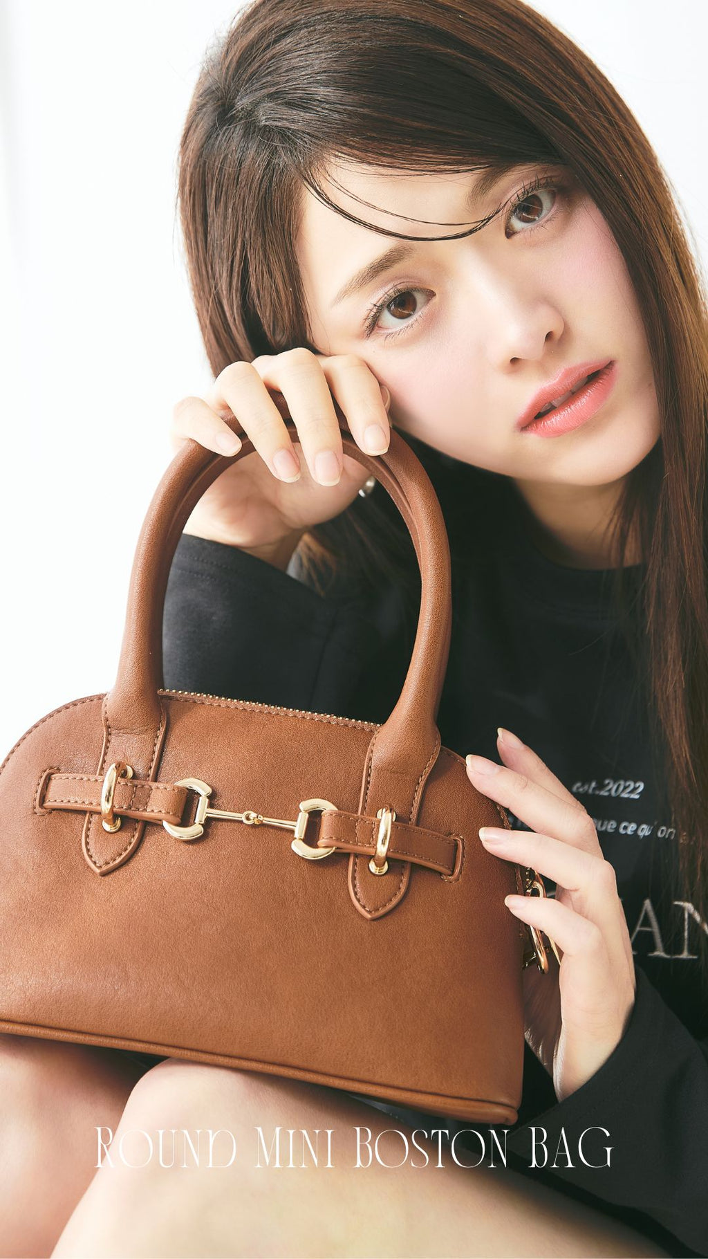 【2WAY】Round Mini Boston BAG