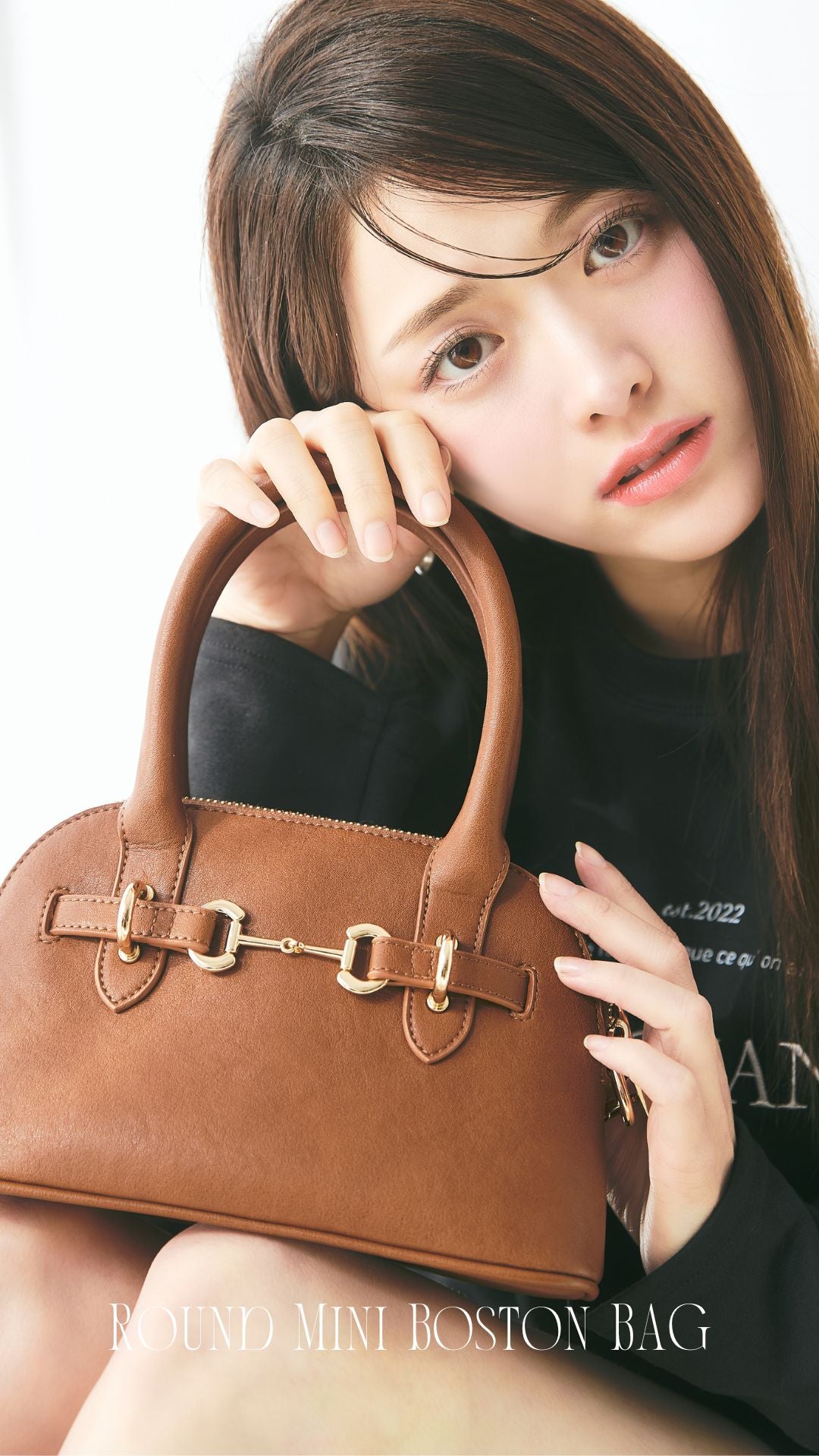 【2WAY】Round Mini Boston BAG