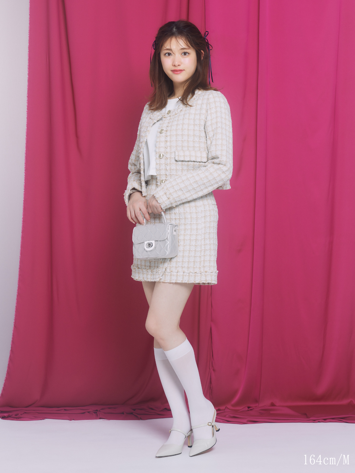 Check Tweed Skirt(short pants)