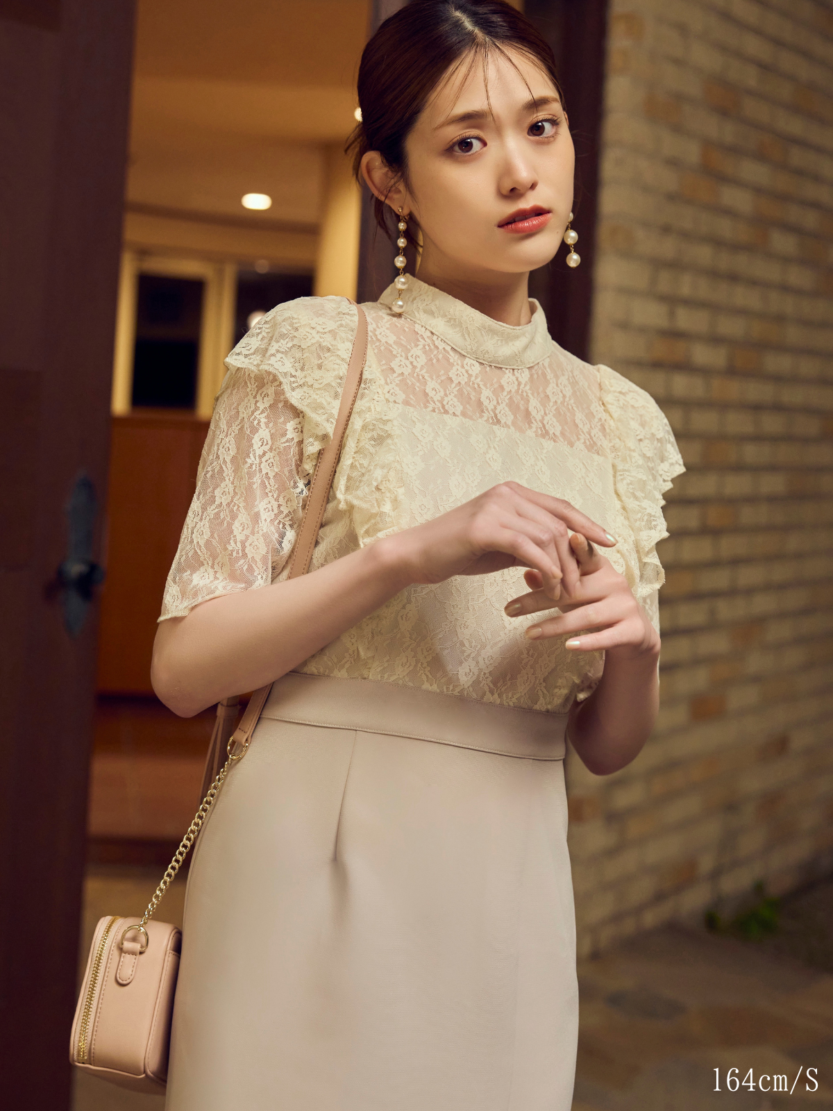 Lace Docking Slit Dress