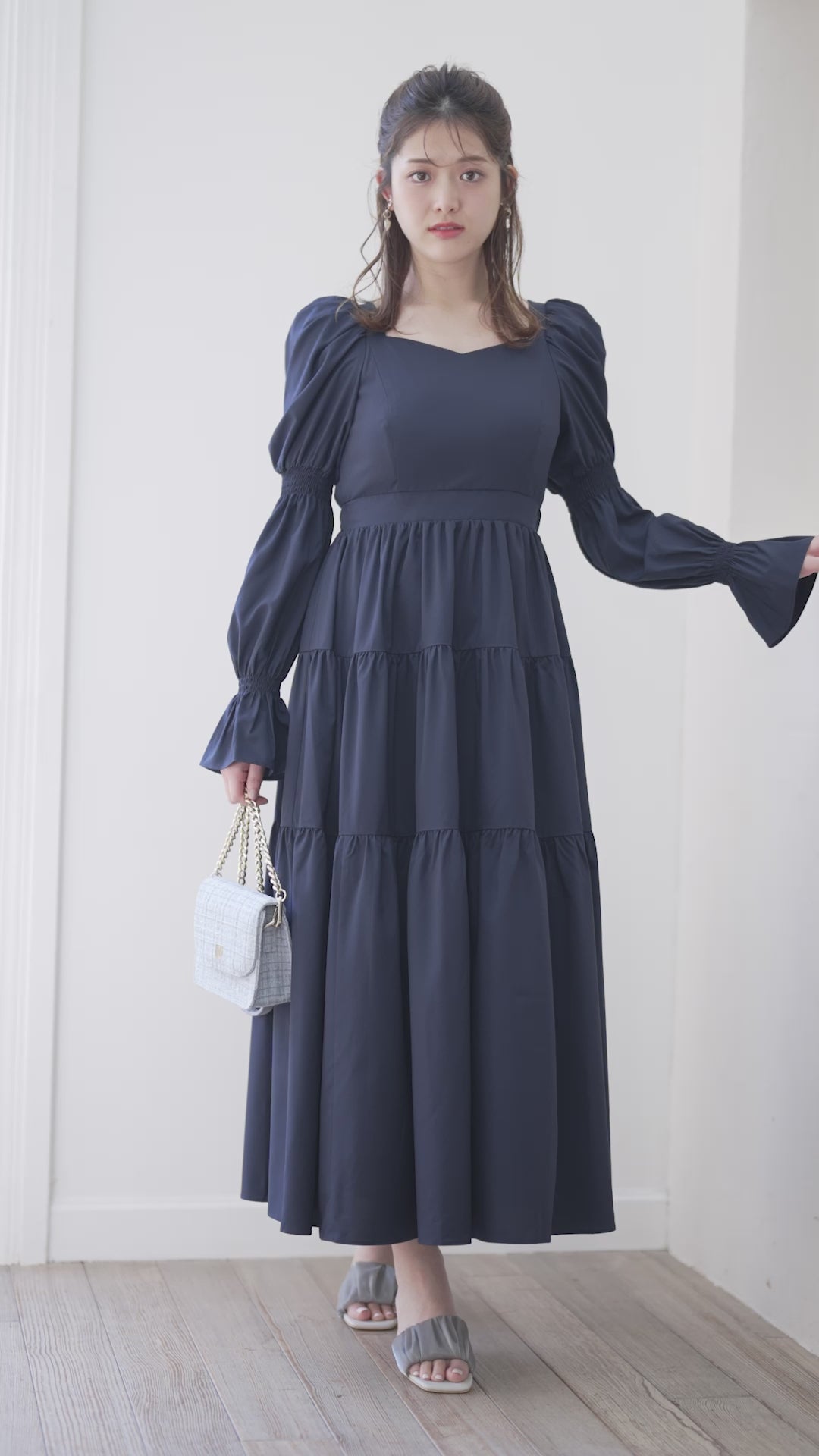 Puff Sleeve Tiered Dress