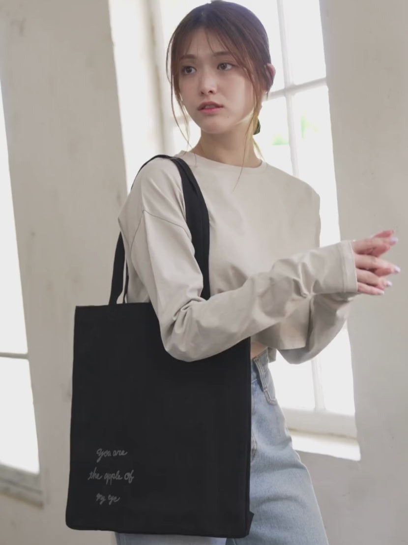 【直筆デザイン 】Apple Tote