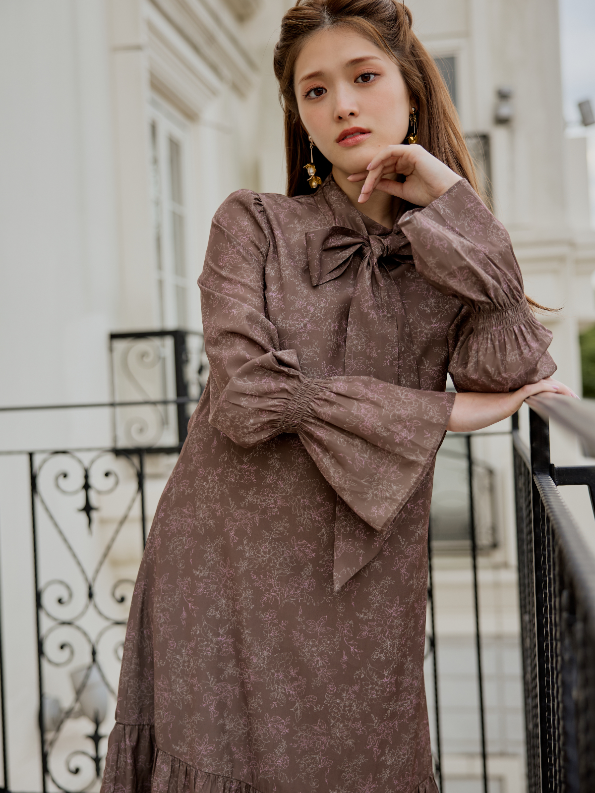 Winter Flower Dress – LANTINAM Winter Flower Dress – LANTINAM