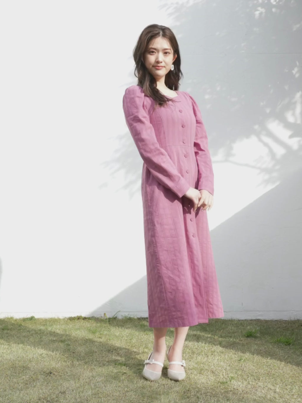 Stripe Lace Garden Dress